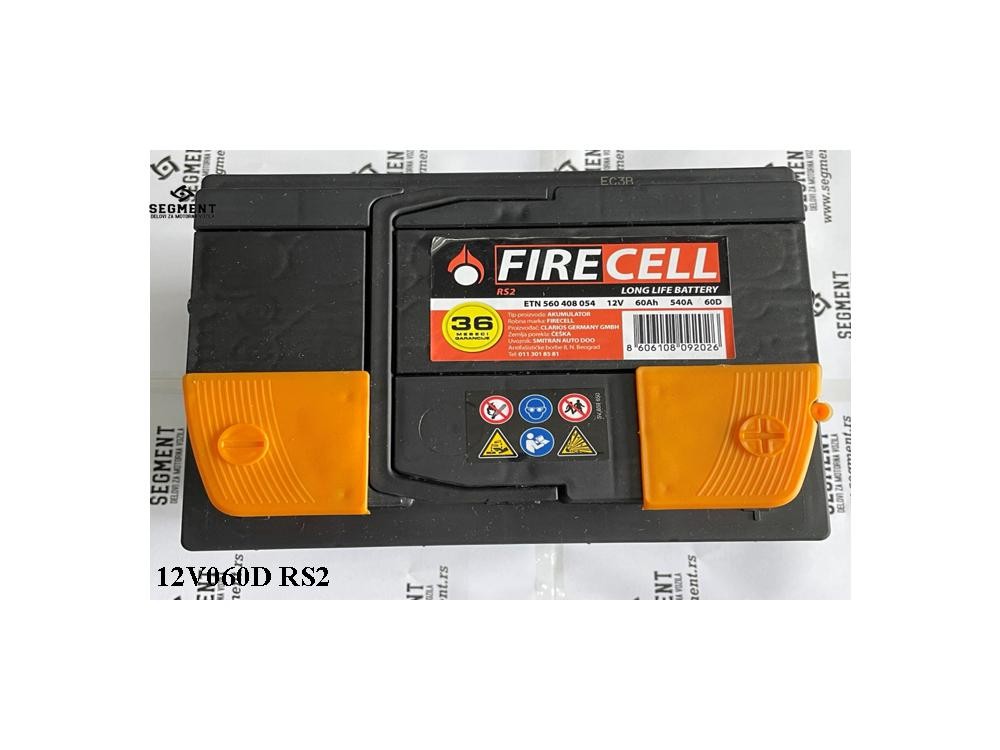 AKUMULATOR 12V 60AH D+FIRECELL RS2